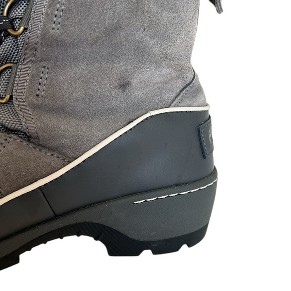SOREL Trivoli lll Women’s Suede Waterproof Winter Boots in Quarry/Cloud Gray 6 - Picture 12 of 17